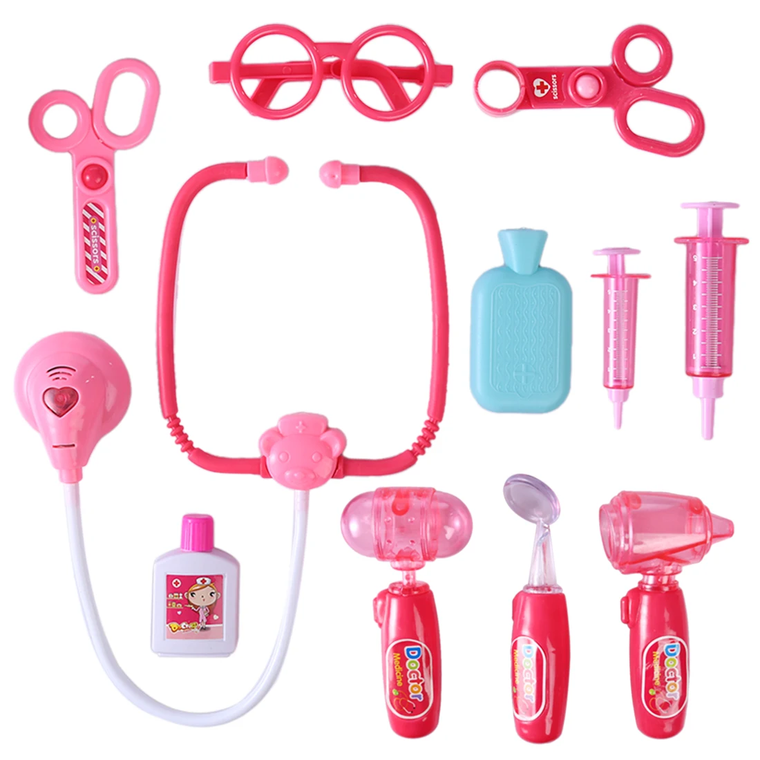 Buy Surwish 12Pcs Pretend & Play Emulation Suitcase Kit Doctor Stethoscope Toy