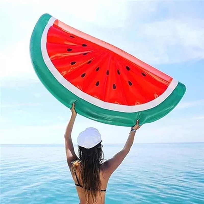 Swimming-ring-Inflatable-Mattress-Giant-fruit-Floating-Bed-Raft-Water-Pool-Float-watermelon-slice-Summer-Party