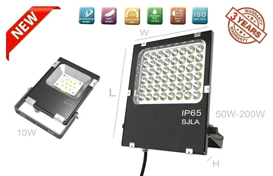 

[Seven Neon]IP67 Outdoor Wall Lamp Waterproof 12V 24V 36V Red Green Blue Yellow Garden Square Beam Angle LED Flood Light