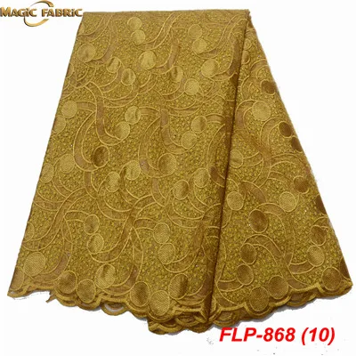 Лидер продаж нигерийское кружево ткань высокого качественная французская кружевная ткань для свадебное платье африканская кружевная ткань для Для женщин FLP-868 - Цвет: As picture