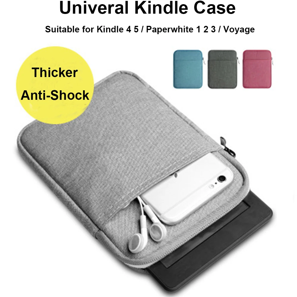 

6 inch Shockproof Sleeve Kindle Paperwhite 1 2 3 Case Kindle 8 Case Voyage Ebook Cover Pocketbook Pouch Shell for Amazon Kindle