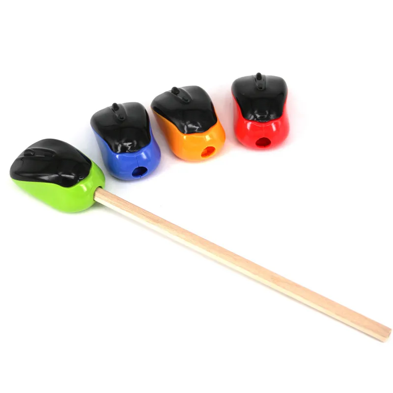 4 Pcs Of Funny Cursormouseshaped Pencil Sharpener For School Stationery & Office Supply