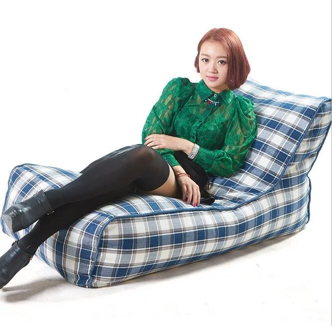 Cover only No Filler- 120CM X 68CM 63CM back support loung bench bean bag chair lazy sofa beds | Мебель