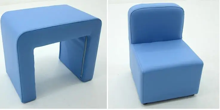 Children's sofa seat. Solid wood tables and chairs