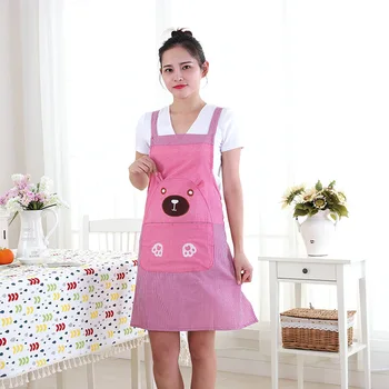 

Waterproof advertising apron custom kitchen sleeveless half-length work apron to map custom logo