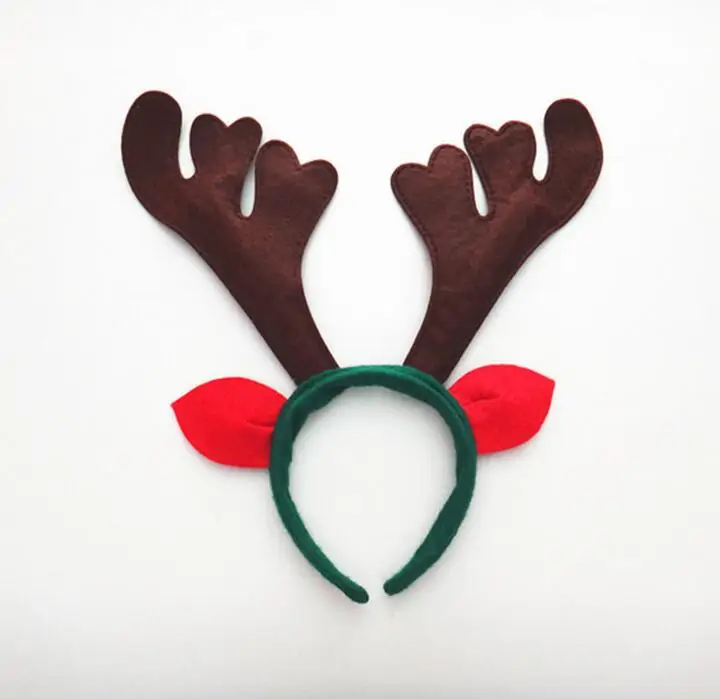 Santa Reindeer Antler Hat Deer Horn Christmas Cap New Gift Christmasin