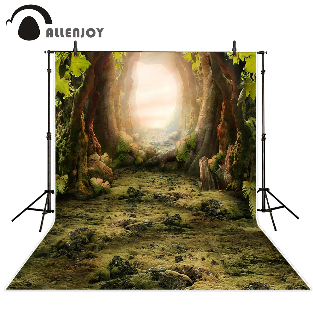 Allenjoy виниловые фотографии фоны для фотостудии дорога Дерево Трава светильник