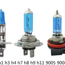 Супер белый головной светильник лампочка 12V h1 ксеноновая галогенная лампа H3 H4 55 Вт H11 9004 9005 9006 9007 HB3 HB4 55 Вт 100 Вт авто светильник лампочка