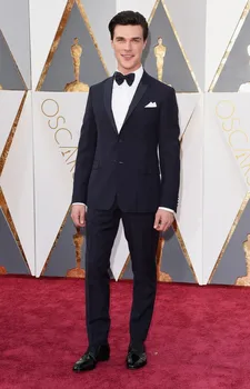 

2pcs Men Suits Blazer Pants Set Slim Fit Wedding Suits Two Pieces Bridegroom Tuxedos Groomsmen Formal Business Jackets and Pants