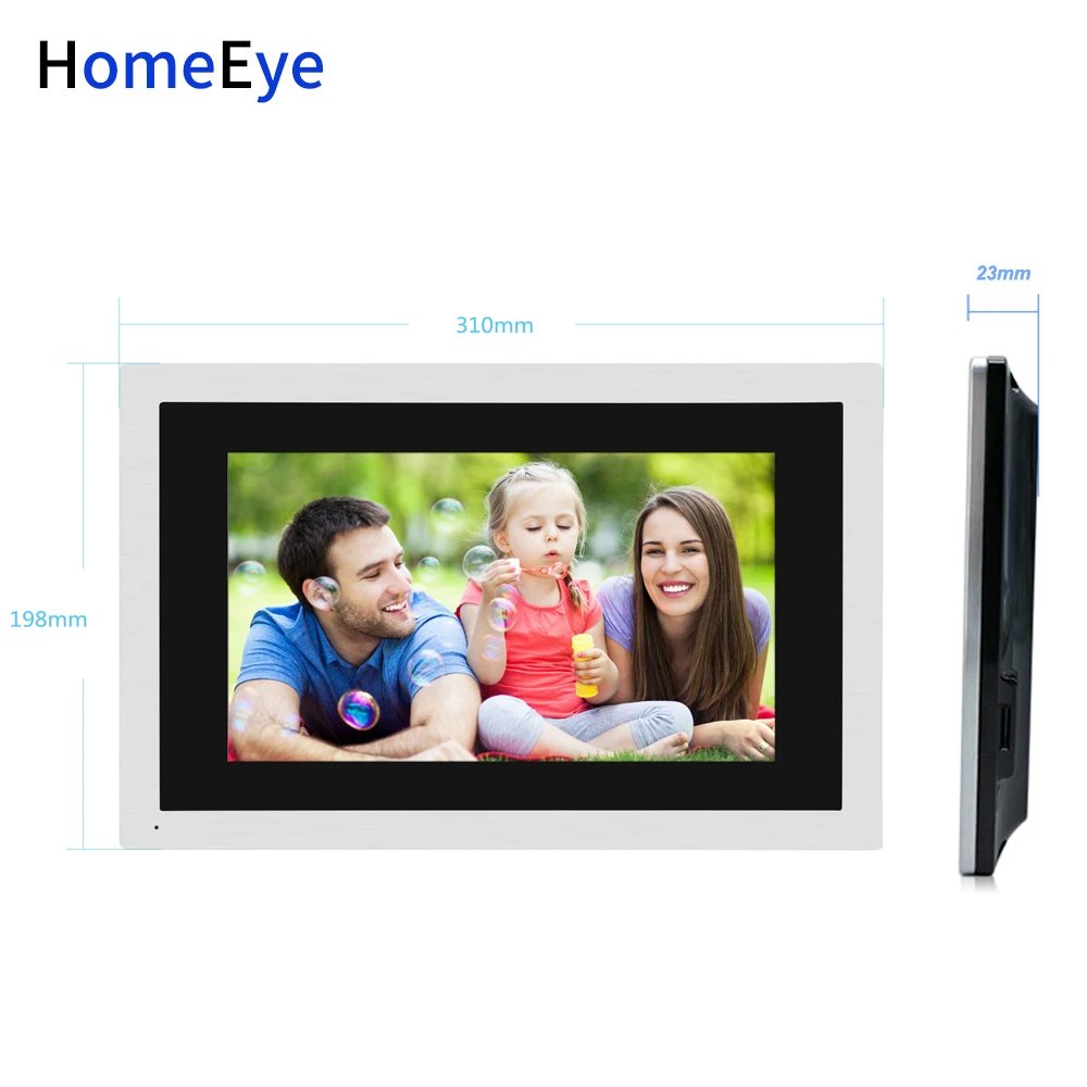 HomeEye 720P HD WiFi IP Video Door Phone Video Intercom Home Access Control System Android IOS Remote Unlock 10inch Touch Screen