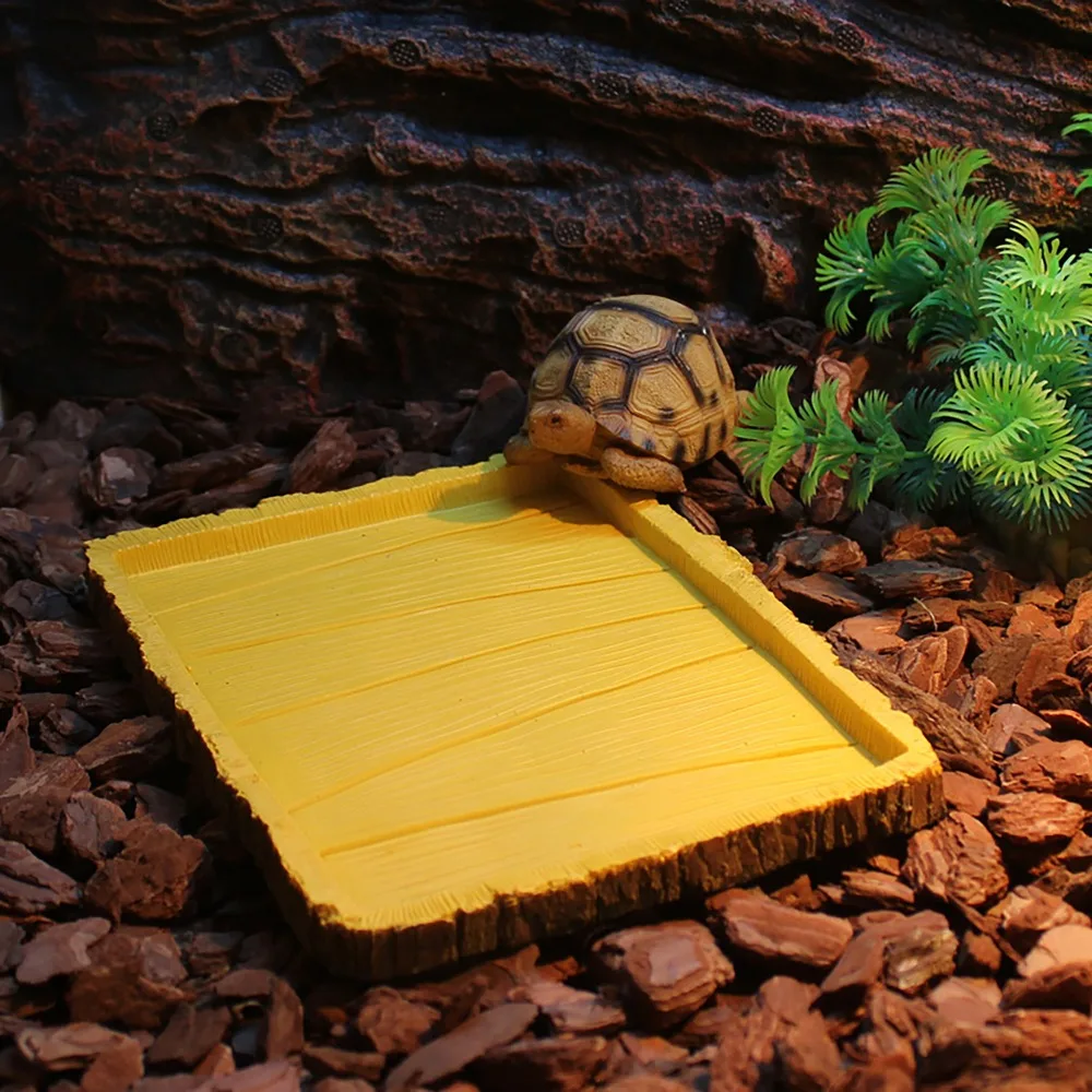 Resin Bowl Water Dish Water Bowl Feeding Tray For Gecko Lizard Reptiles