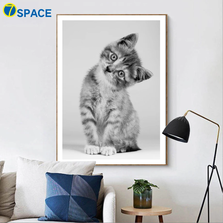 Cute Cat Wall Art Canvas Painting Posters And Prints Nordic Poster