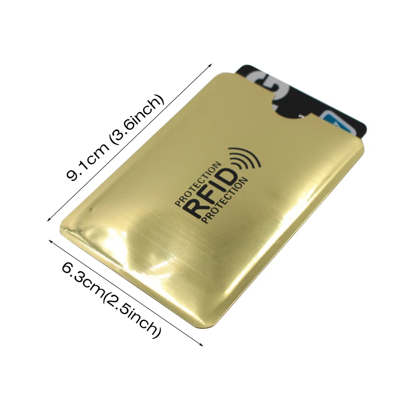 6 шт. многоцветные Чехлы для кредитных карт с Rfid блокировкой|Держатели и