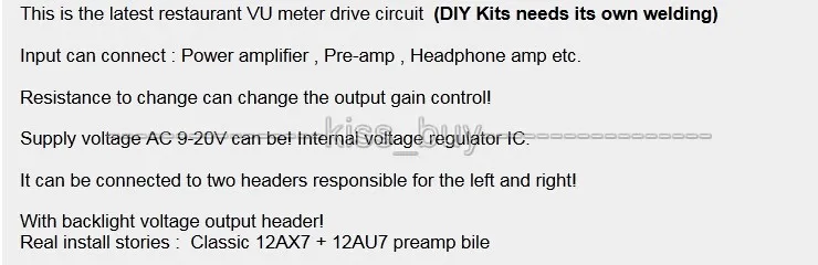 VU Meter драйвер платы дБ уровня звука Мощность усилитель доска для TA7318P DENON