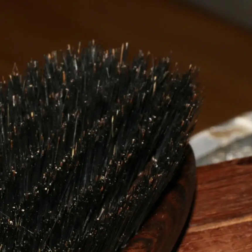 Кабана волосы щетины кисточки Антистатические Гребень черный сандаловое дерево ручка Brosse Уход за волосами Инструменты для укладки D5SY28