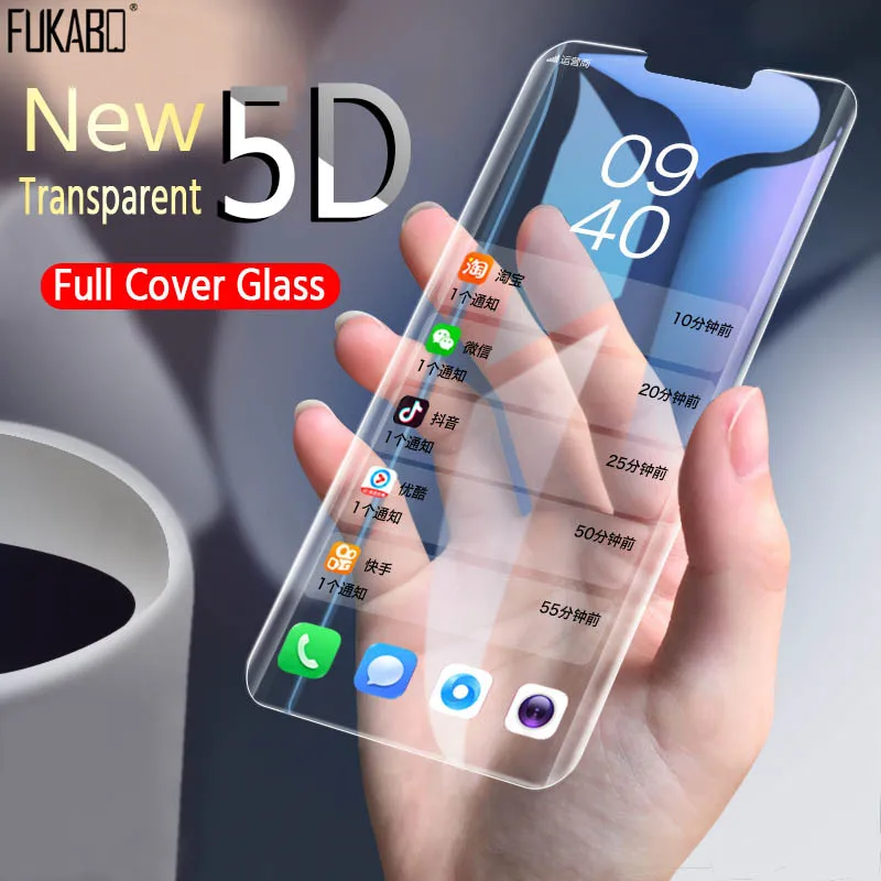 

5D Full Cover Screen Protector Glass For Huawei Mate 20 Pro 10 Lite Tempered Glass For Huawei P30 Lite Pro Protective Glass Film