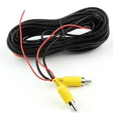 10M Car RCA CAR Reverse Rear View Parking Camera Video Cable With Video Trigger Wire Connecting Car Parking Rearview Monitor