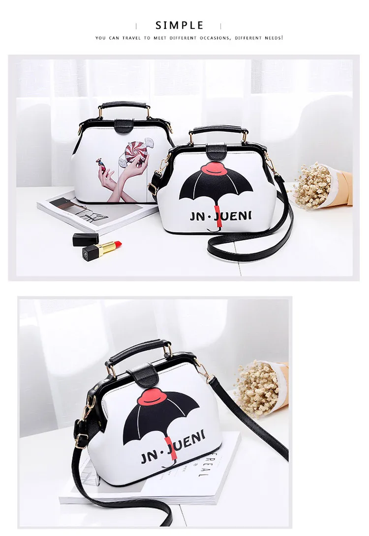 2017 Women Personality Fashion Buckle Small square bag Designer Handbag Casual Shoulder Messenger Bag New Sac Femme 7 X_03