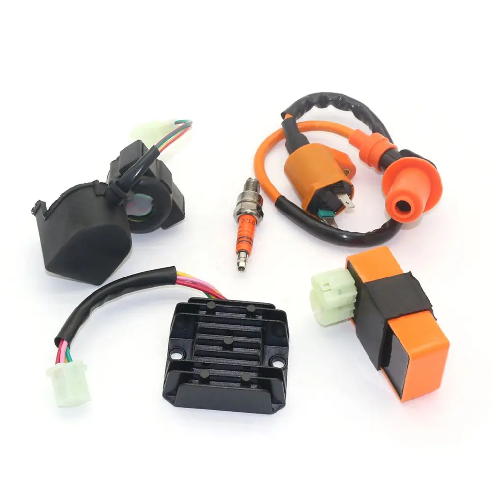 

Ignition Coil High Pressure Regulator Rectifier Relay CDI Kit GY6 50CC 125CC Professional Vehicle Accessories