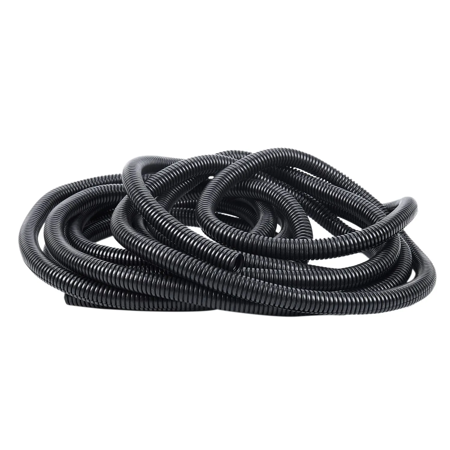 

20 Ft Split Wire Loom Conduit Polyethylene Tubing Black Color Sleeve Tube