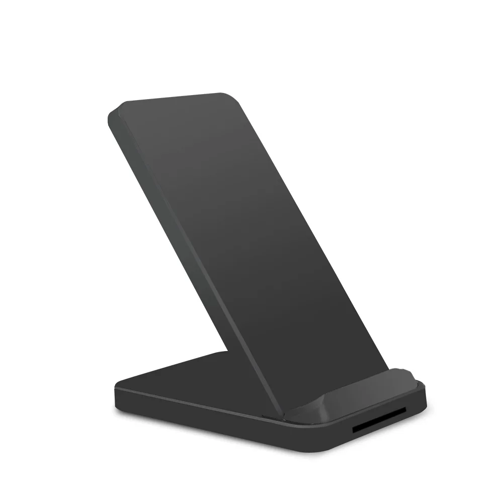 Aucas 10 Вт Быстрое умное интеллектуальное Беспроводное зарядное устройство для iPhone X/XS Max XR samsung S9 S9+ Note 9 8 Беспроводная зарядка - Цвет: BLACK