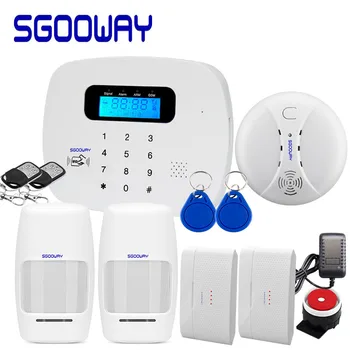 

Sgooway Newest Touch keyboard Security Alarm System GSM Smart Home Alarm Rifd Tag with Android /IOS APP Control