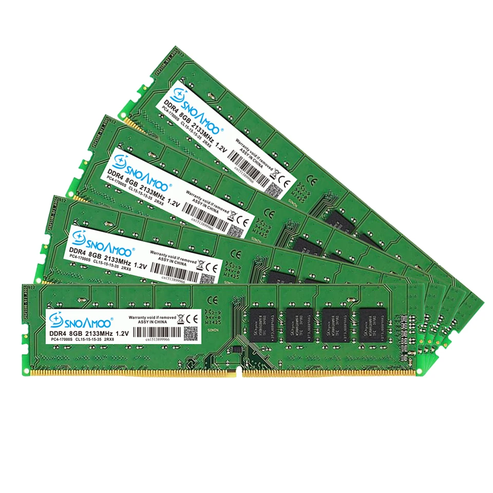 SNOAMOO настольный ПК DDR4 8 Гб 2133-2400 МГц CL15 PC4-17000S 1,2 в 2Rx8 288-Pin DIMM для Intel компьютер RAMs пожизненная Гарантия