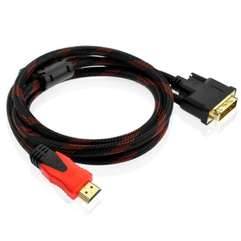 Новые поступления Кабель адаптер HDMI DVI кабель преобразователь hdmi штекер гнездо 24