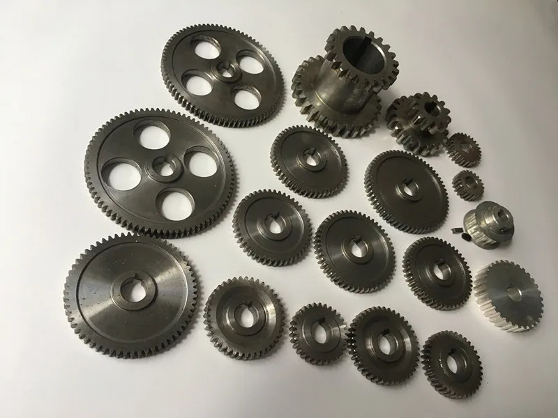 2021 0618 Mini Lathe Gears , Metal Cutting Machine Gears , Lathe Gears
