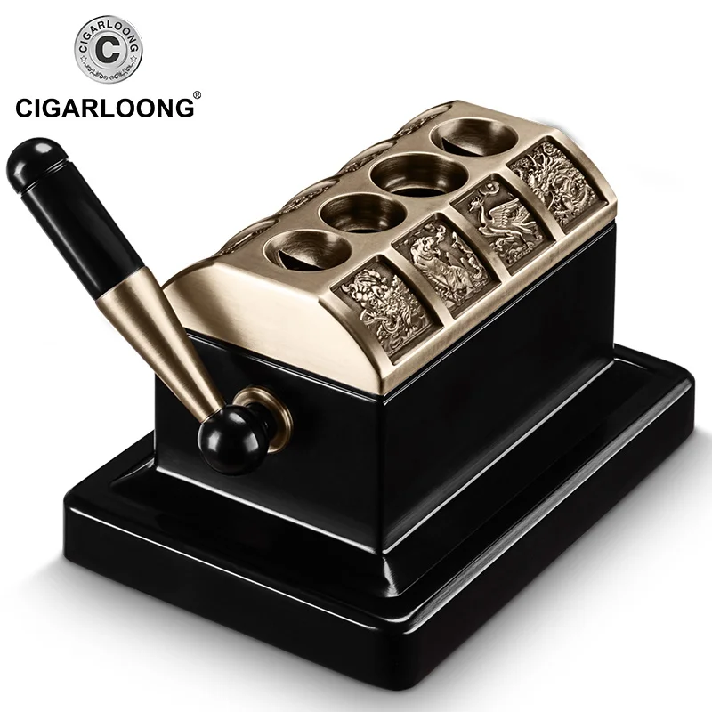 CIGARLOONG Cigar Cutter Cigar Scissor Table Cuffs Patisserie 4 Hole V