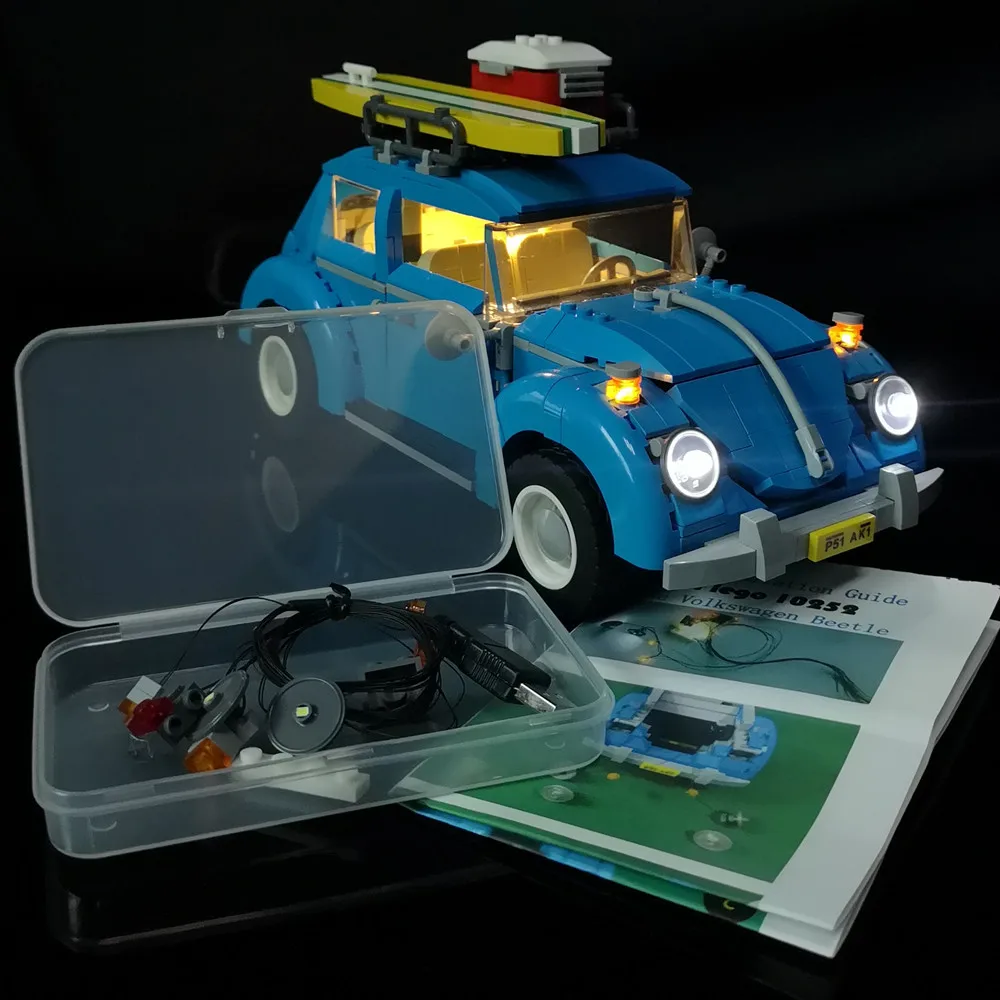 Комплект светодиодных ламп для модели 10252 Beetle и 21003 (комплект автомобильных