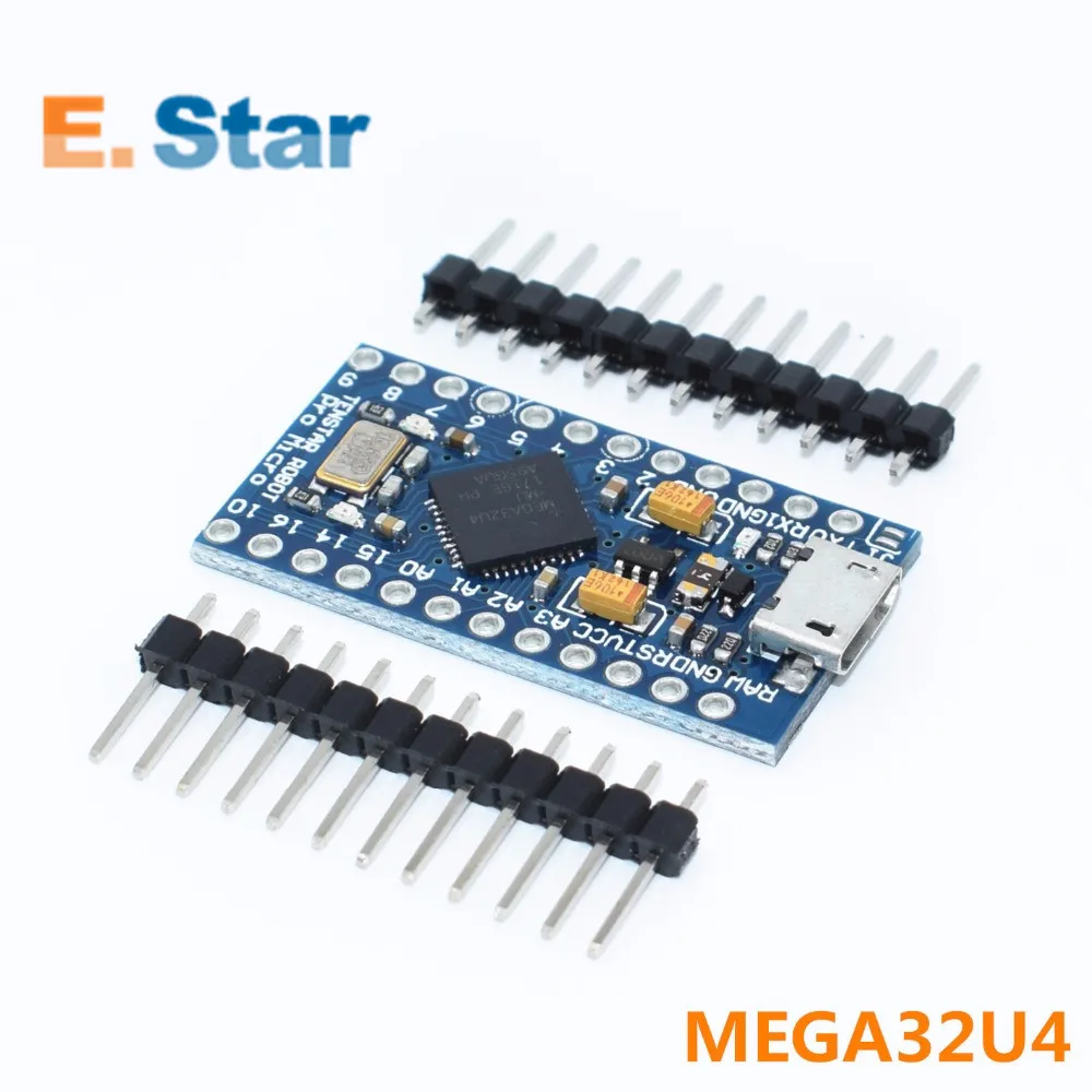 5 шт. Pro Micro ATmega32U4 5 V/16 модуль MHz с 2 row штыревые