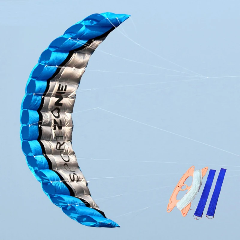 

2.5m Parachute Dual Line Stunt Kite Software Beach Nylon Sport Kite Travel Paragliding Kitesurf Outdoor Sport Toy For Adult