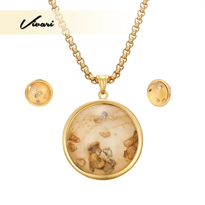 Download Vivari 2018 Vintage Elegant 2 Types Jewelry Set Gold Color Necklace Women Earrings For Women Egg ...