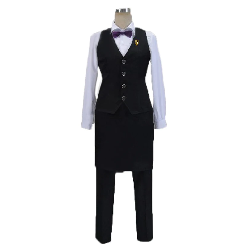 2017 Death Billiards Death Parade Dequim Bartender Uniform Cosplay