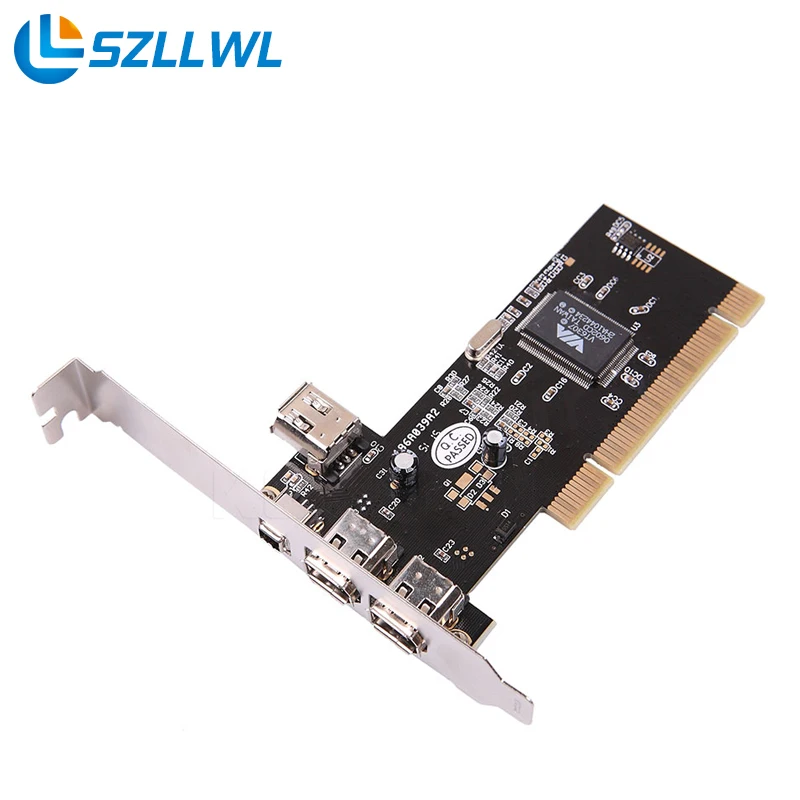 3 Ports Firewire 1394 4/6 Pin PCI to 1394 DV Card Controller Video