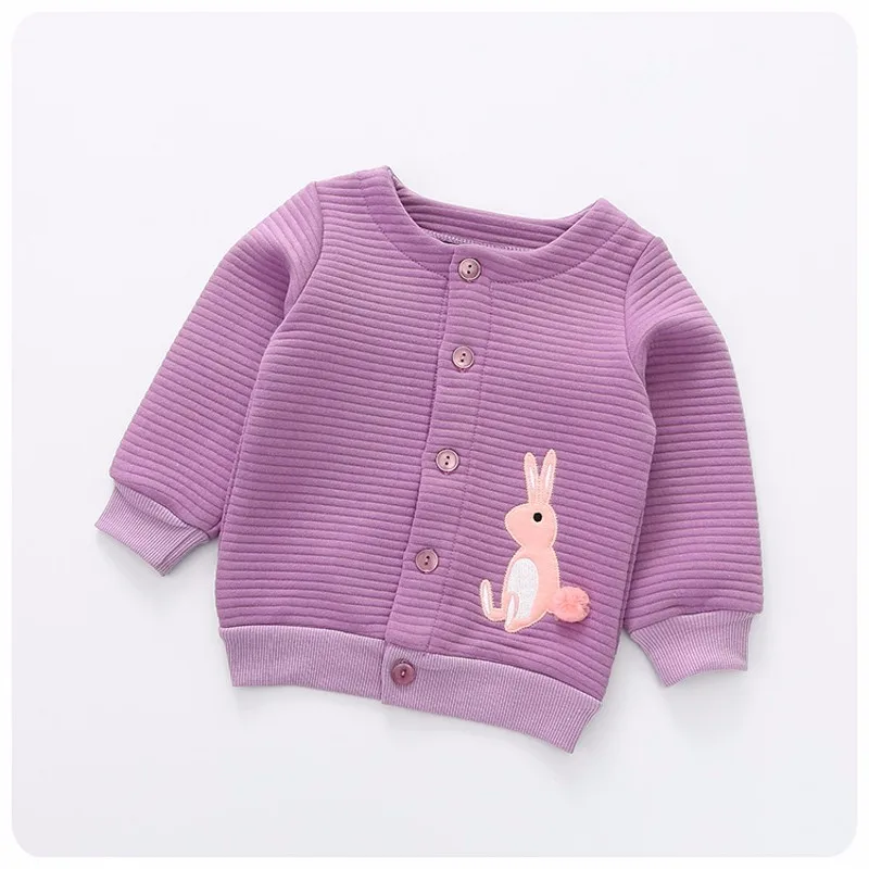Детские свитера; Новинка; осенний хлопковый свитер с вышивкой для маленьких девочек; однобортный трикотажный кардиган; детская одежда