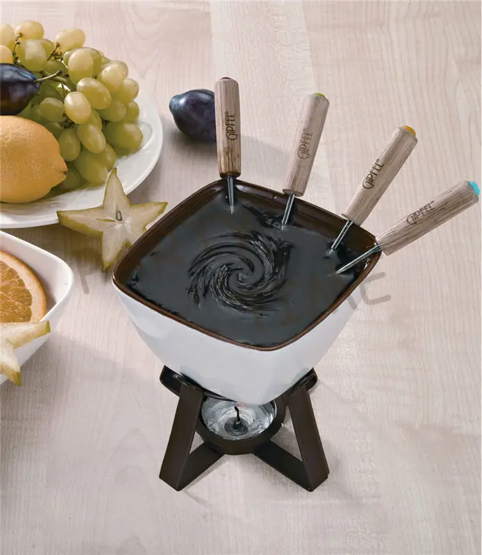 

Ceramic fondue set, diy cheese fondue pot for