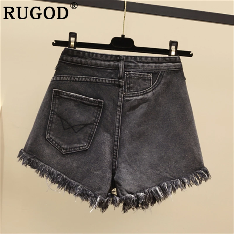 RUGOD корейский chic с кисточками и бисером джинсы Шорты Дамская Мода Большие размеры джинсовые шорты женские Винтаж Лето попа короткий L-4XL