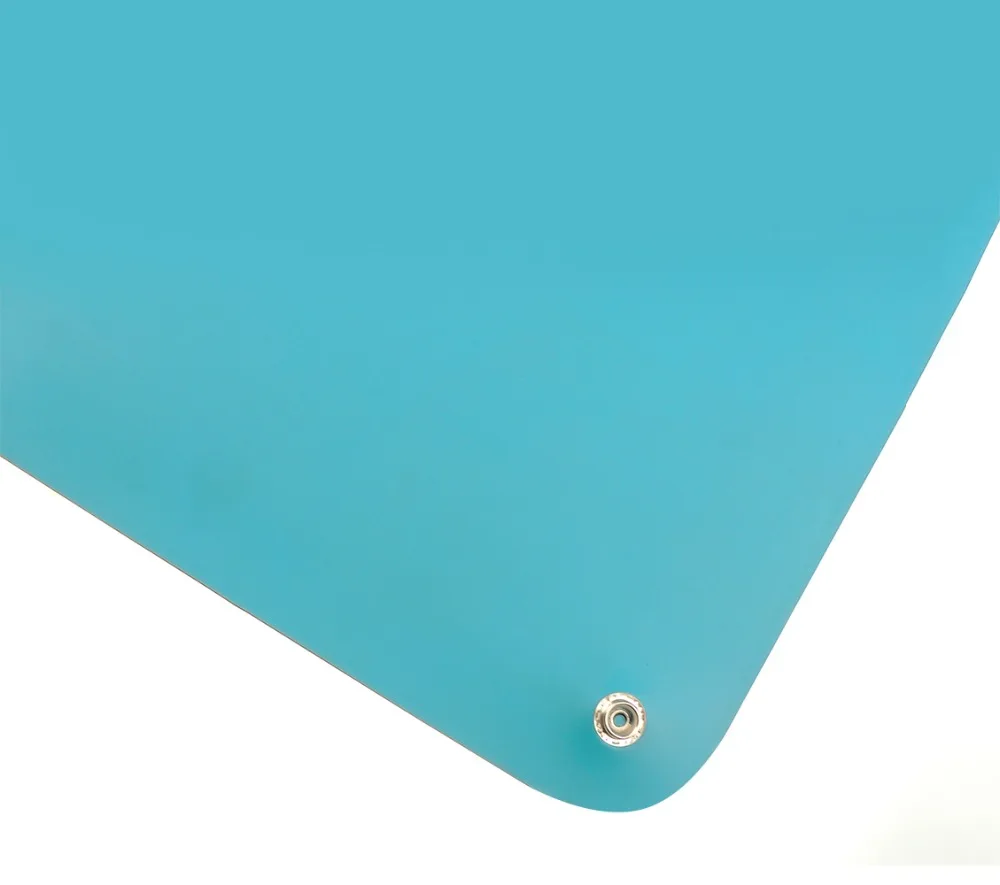 Синий Антистатический ESD коврики тусклый отделка 2 слои синий цвет 1 шт. США земля склеивания plug Антистатический браслет заземления шнур
