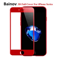 3D full cover screen protector for iphone 8 7 6 6S 9H tempered glass on iPhone 6 6S 7 8 protective glass film