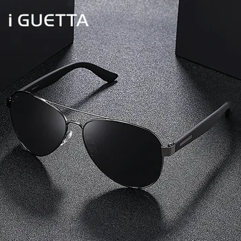 

iGUETTA High Quality Round Polarized Sunglasses Men Polarized Sunglass Mens Retro Luxury Brand Metal Glasses Frame UV400 IYJB522
