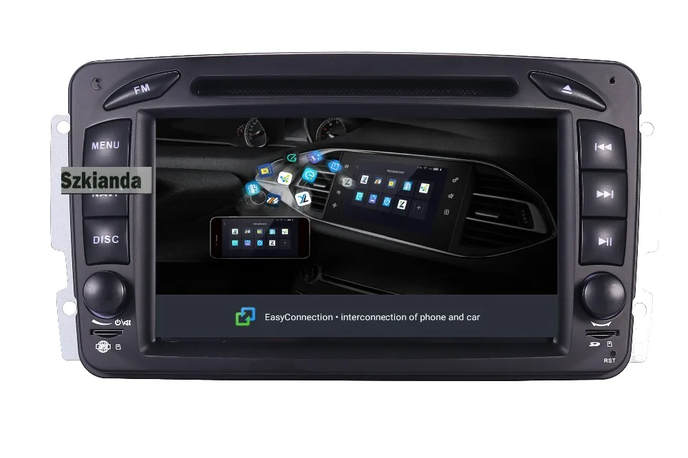 В наличии 7 "Android 10 автомобильный DVD плеер для Mercedes Benz CLK W209 W203 W463 W208 Wifi 3G GPS Bluetooth