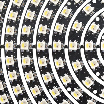 

Free shipping 1 8 12 16 24 32 40 48 60 93 241 Bits LEDs SK6812 RGBW RGBWW SMD2700-6500K LED Ring Light with Integrated Module 5V