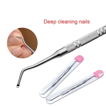

2 Pcs/Set Nail Cuticle Cutter Pusher Callus Remover Stainless Steel Nail Care Pedicure Manicure Tool 88