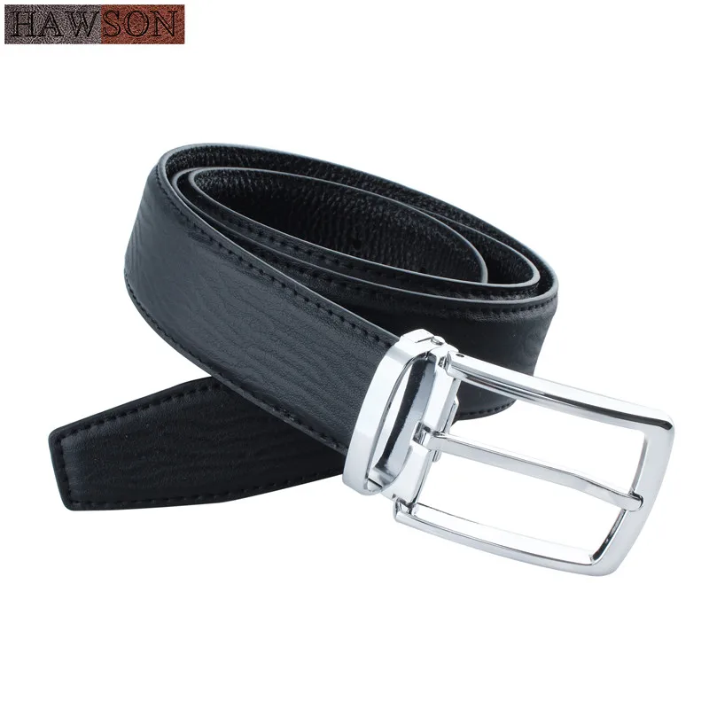 

Dress Belt men with Silver Color Pin Buckle 1.3" Wide Holes Black Belts Straps Business Boss Man Waistband 125cm