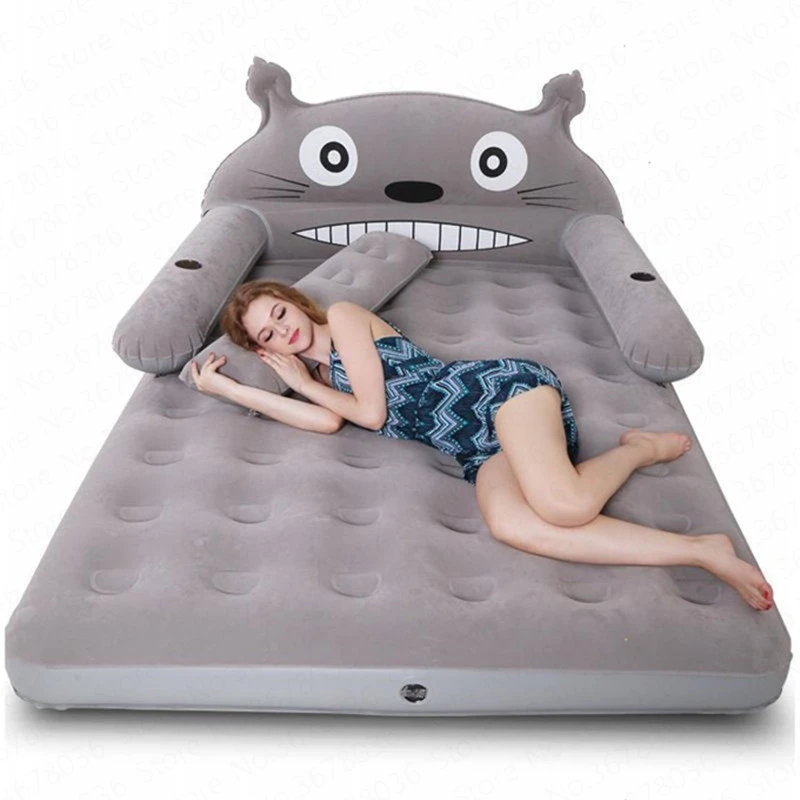 

Inflatable air bed double household air cushion sofa lazy bed cartoon cute bed folding single inflatable bed