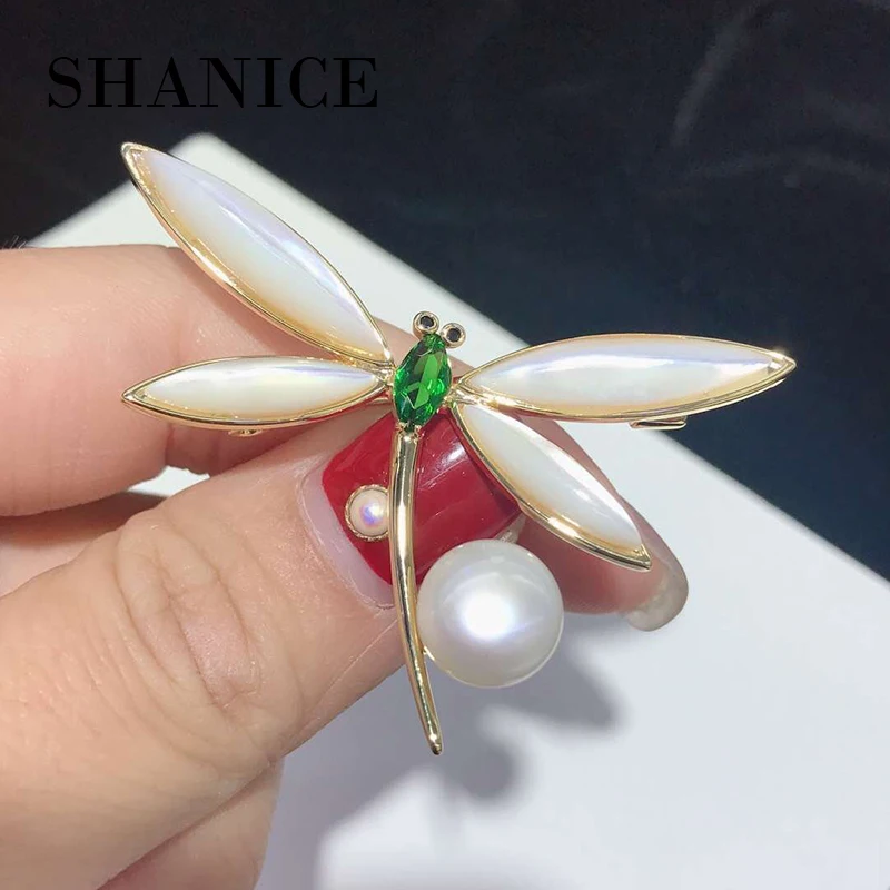 SHANICE высокого класса ААА кубический циркон стрекоза Корейская брошь женская высокого класса брошь ювелирные изделия пальто свитер булавка хорошее ювелирное изделие
