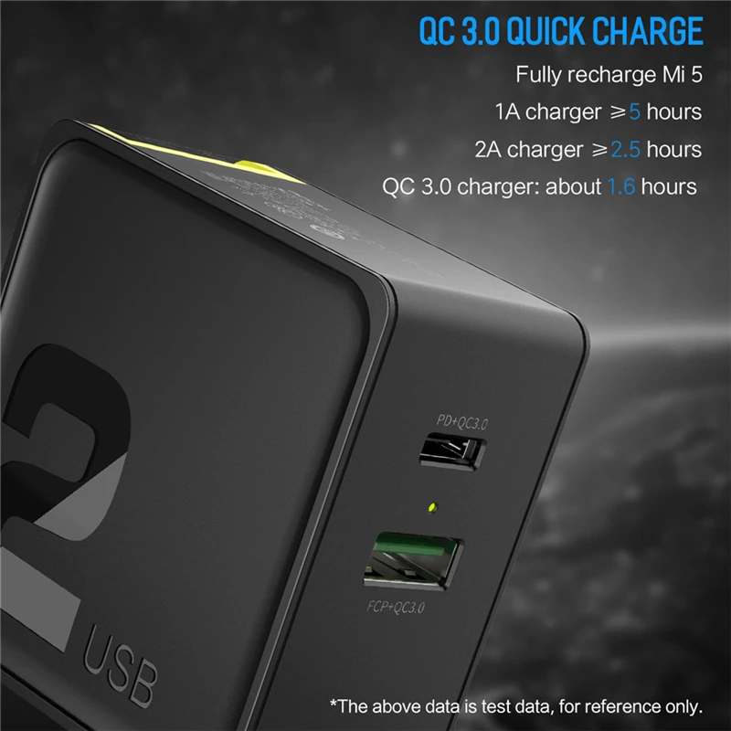 ROCK PD QC 3,0 быстрое зарядное устройство 36 Вт для iPhone X 8 samsung S9 type-C дорожный настенный телефон адаптер + PD type C для осветительного кабеля
