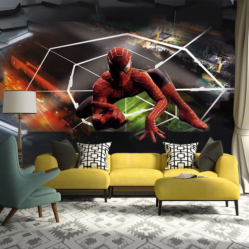 Spiderman Photo Wallpaper Murals Modern 3d Wall Papers Children S Room Living Room Bedroom Self Adhesive Vinyl Silk Wallpaper